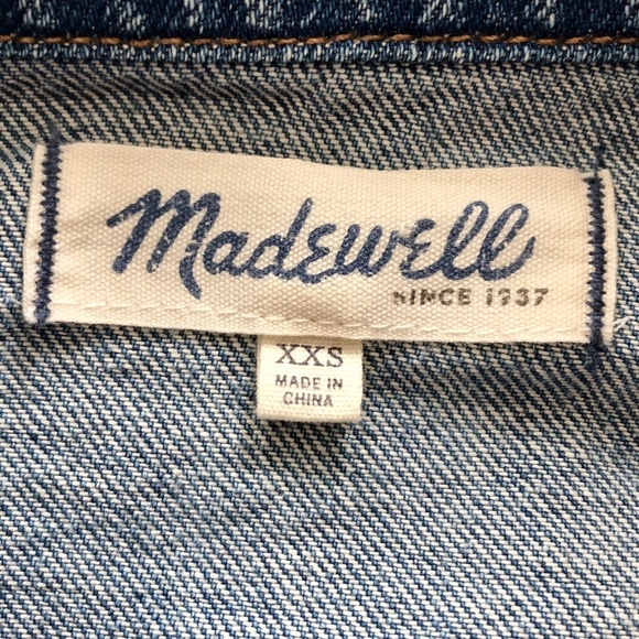 Madewell, Denim Jacket, Jean Jacket, Size XXS, Nice Condition - Picture 11 of 13